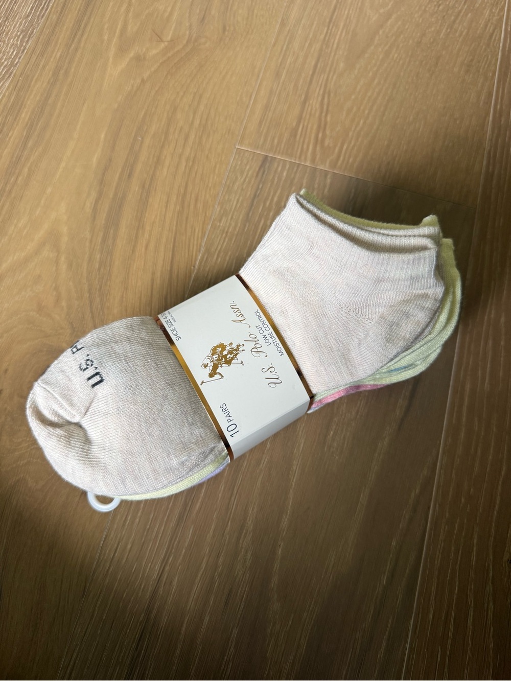 U.S. Polo Assn. Low-Cut Socks - Pastel Multi (10 Pairs in 1 pack) (2 packs)